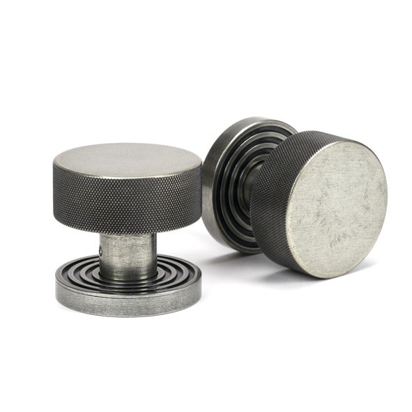 46804  63mm  Pewter Patina  From The Anvil Brompton Mortice Knobs On Beehive Roses