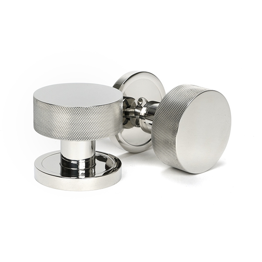 46806 • 63mm • Polished Stainless [316] • From The Anvil Brompton Mortice Knob On Plain Roses