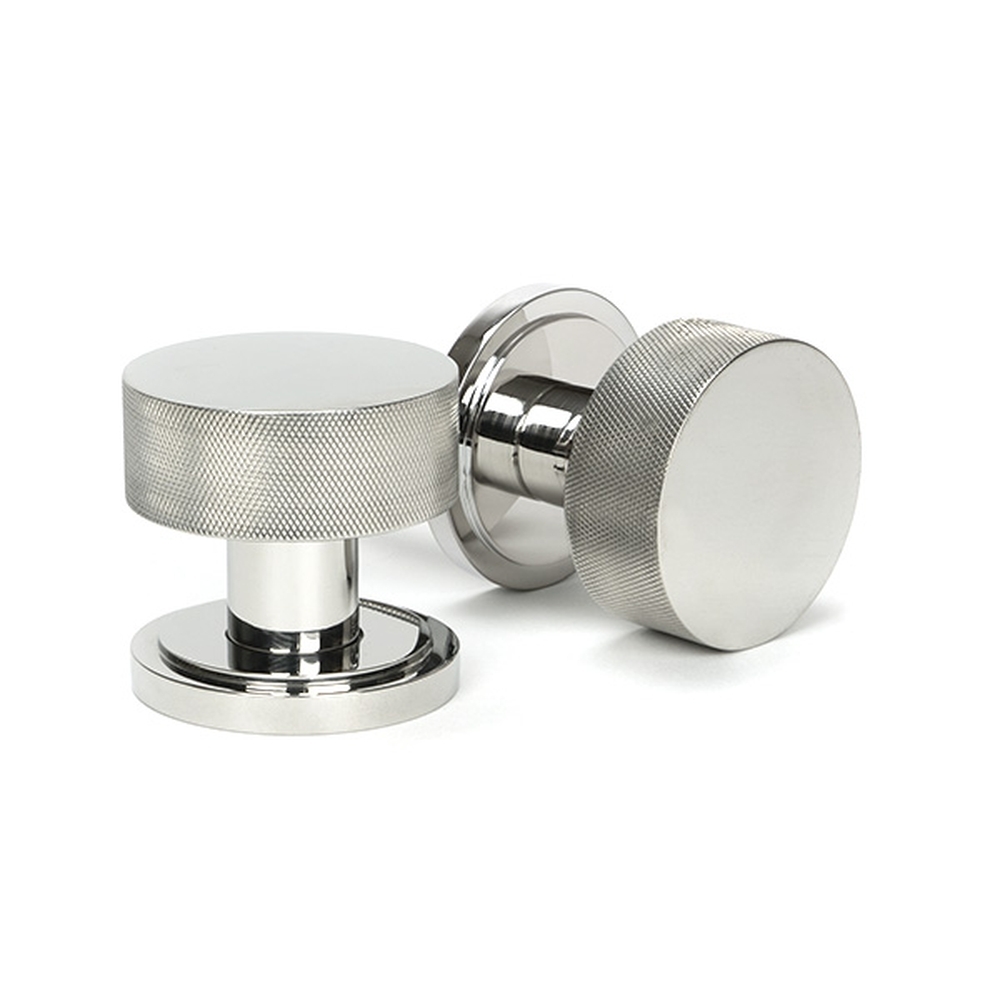 46807 • 63mm • Polished Stainless [316] • From The Anvil Brompton Mortice Knob On Art Deco Roses