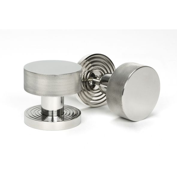 46808  63mm  Polished Marine SS [316]  From The Anvil Brompton Mortice Knob On Beehive Roses