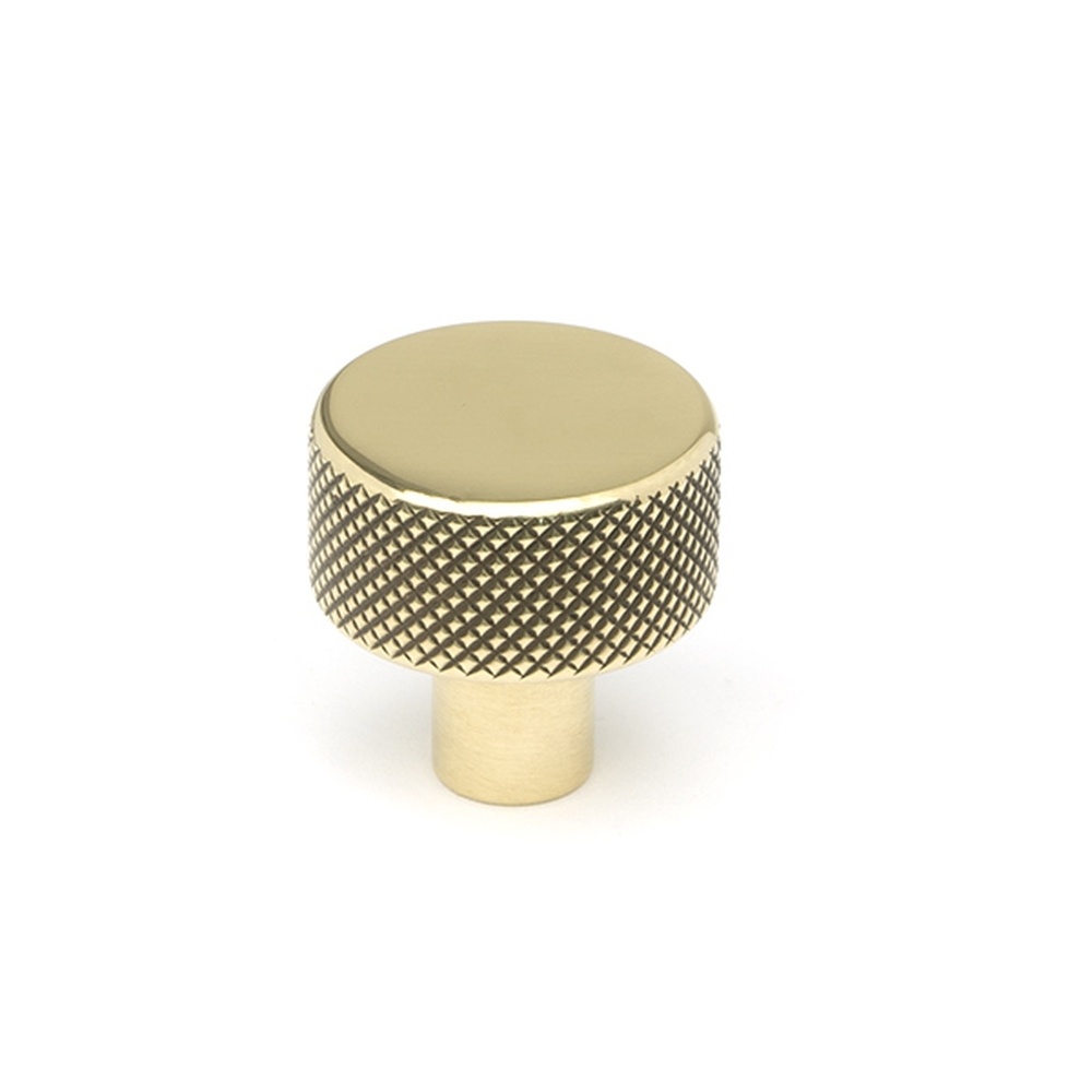 46815  25mm  Aged Brass  From The Anvil Brompton Cabinet Knob [No rose]