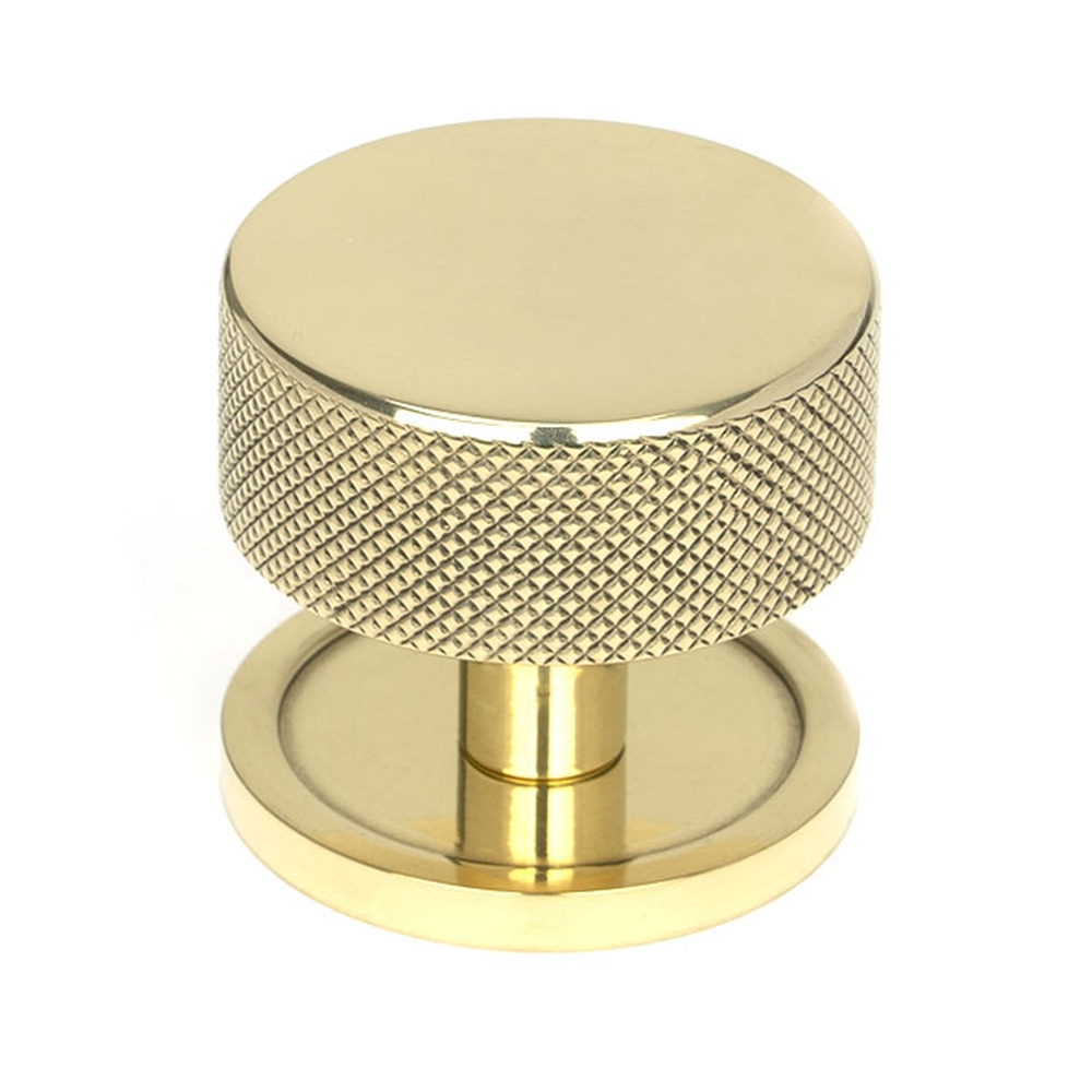 46840  38mm  Polished Brass  From The Anvil Brompton Cabinet Knob [Plain]