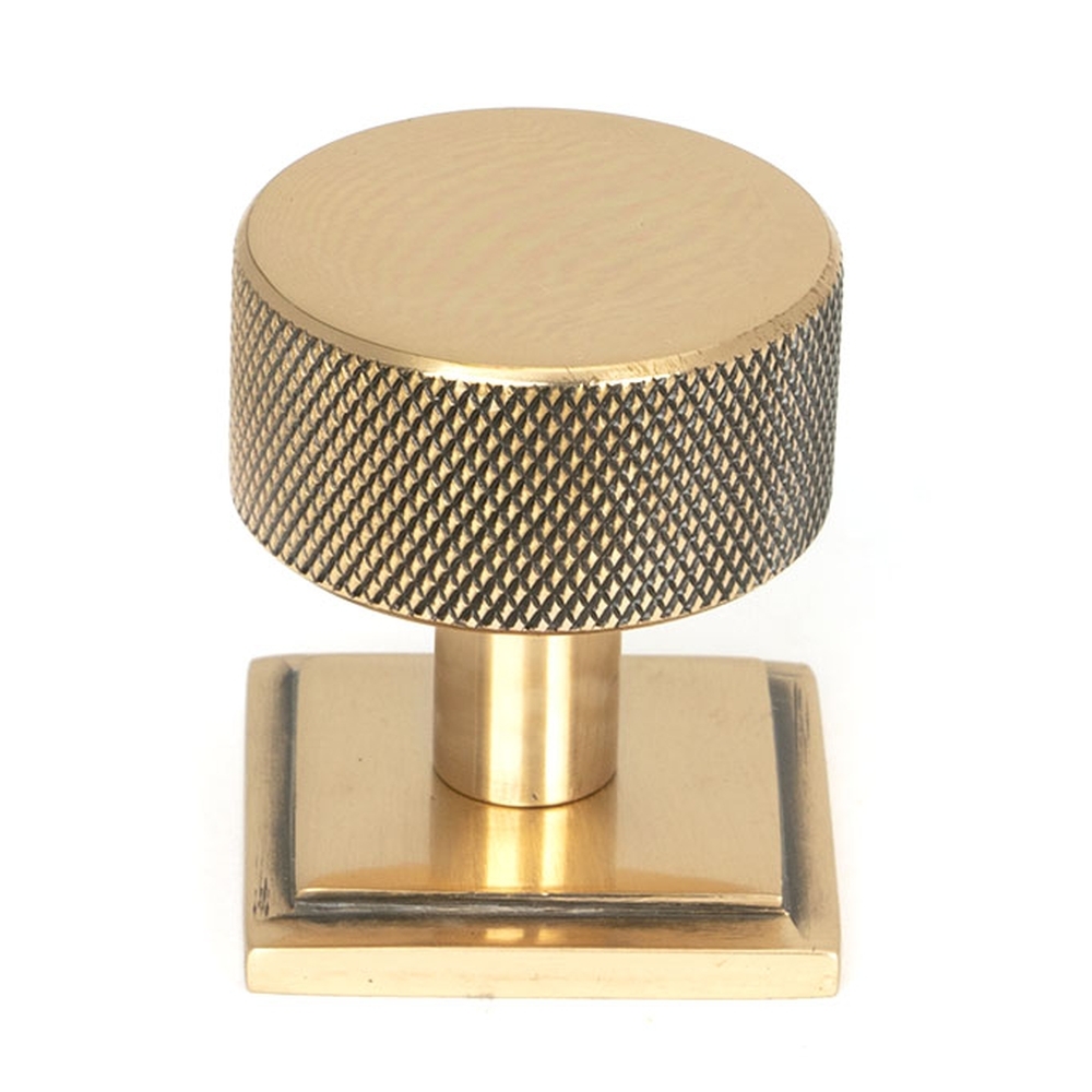 46873  32mm  Polished Bronze  From The Anvil Brompton Cabinet Knob [Square]