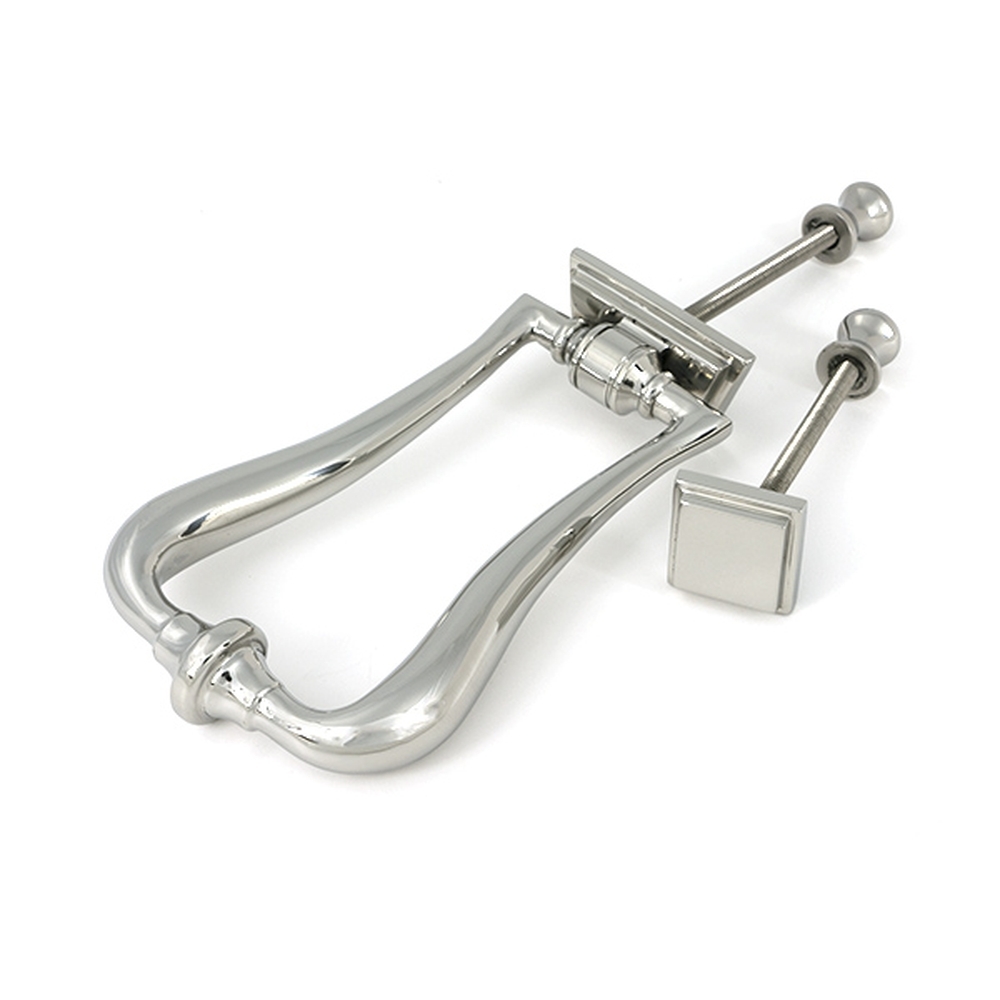 46939 • 148mm • Polished Stainless [316] • From The Anvil Slimline Art Deco Door Knocker