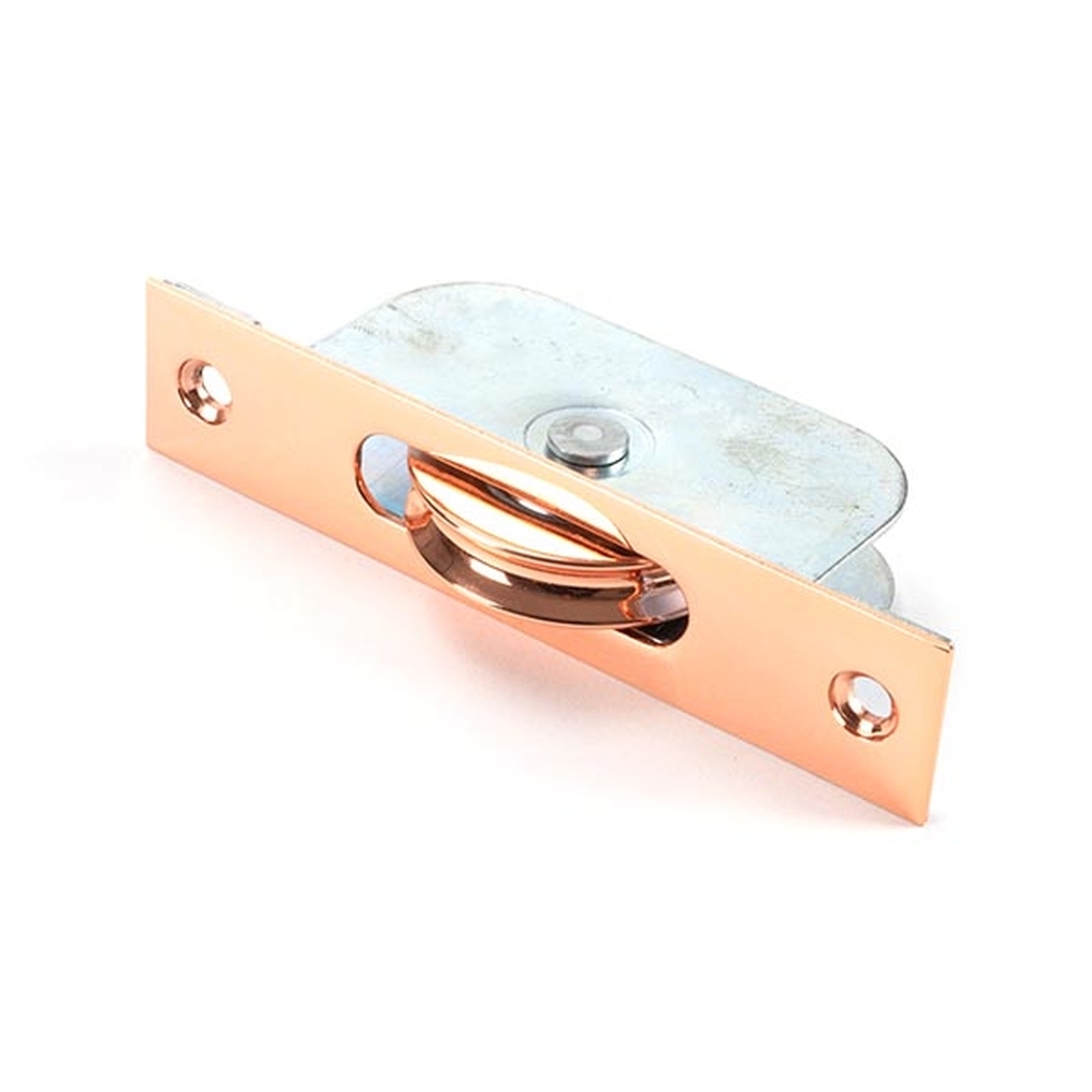 47074  119 x 26mm  Polished Bronze  From The Anvil Square Ended Sash Pulley 75kg