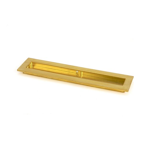 47160  250mm  Polished Brass  From The Anvil Plain Rectangular Pull