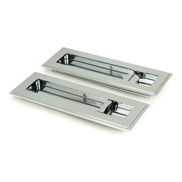 47179 • 175mm • Polished Chrome • From The Anvil Art Deco Rectangular Pull -Privacy Set