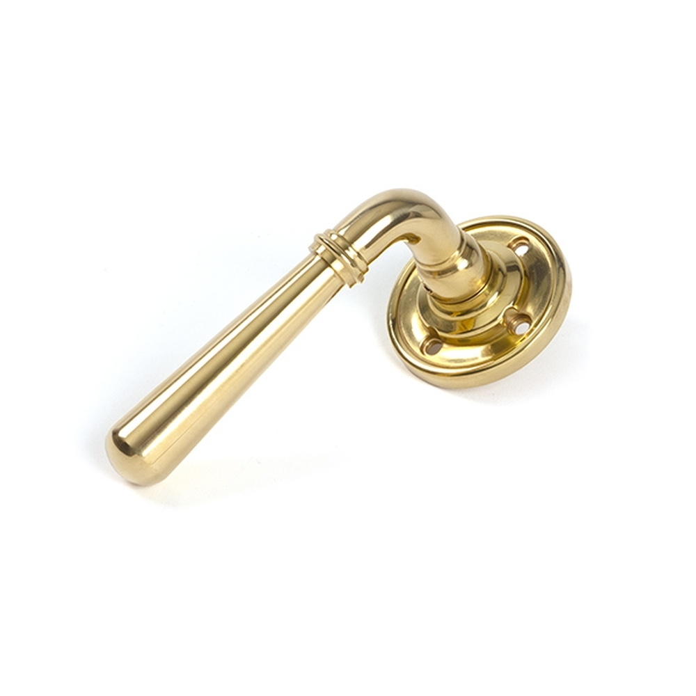 47193 • 60 x 8mm • Polished Brass • From The Anvil Newbury Lever on Rose Set