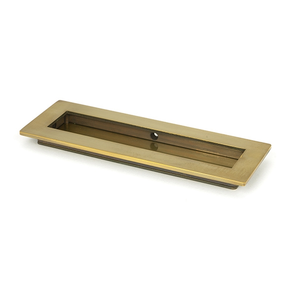 48306  175mm  Aged Brass  From The Anvil Plain Rectangular Pull