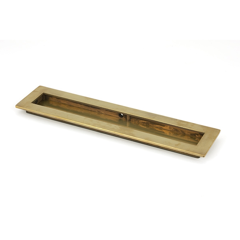 48307  250mm  Aged Brass  From The Anvil Plain Rectangular Pull