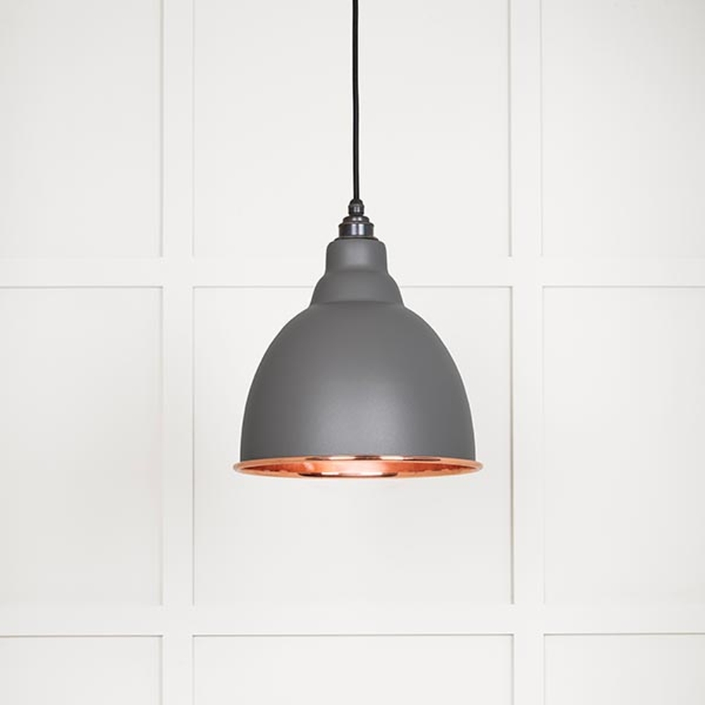 49500SBL • 260mm • Smooth Copper & Bluff • From The Anvil Brindley Pendant