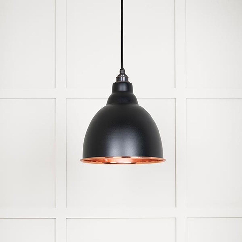 49500SEB • 260mm • Smooth Copper & Elan Black • From The Anvil Brindley Pendant