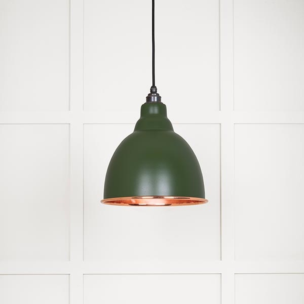 49500SH • 260mm • Smooth Copper & Heath • From The Anvil Brindley Pendant