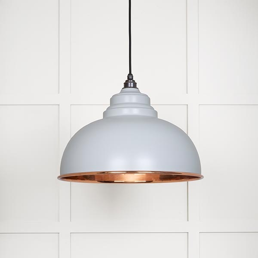 49501SBI • 400mm • Smooth Copper & Birch • From The Anvil Harborne Pendant