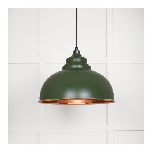 49501SH  400mm  Smooth Copper & Heath  From The Anvil Harborne Pendant