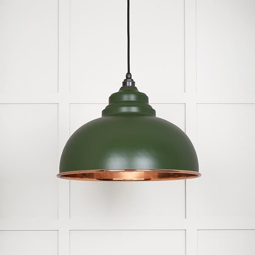 49501SH • 400mm • Smooth Copper & Heath • From The Anvil Harborne Pendant