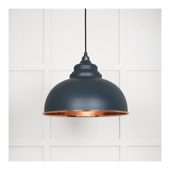 49501SSO  400mm  Smooth Copper & Soot  From The Anvil Harborne Pendant