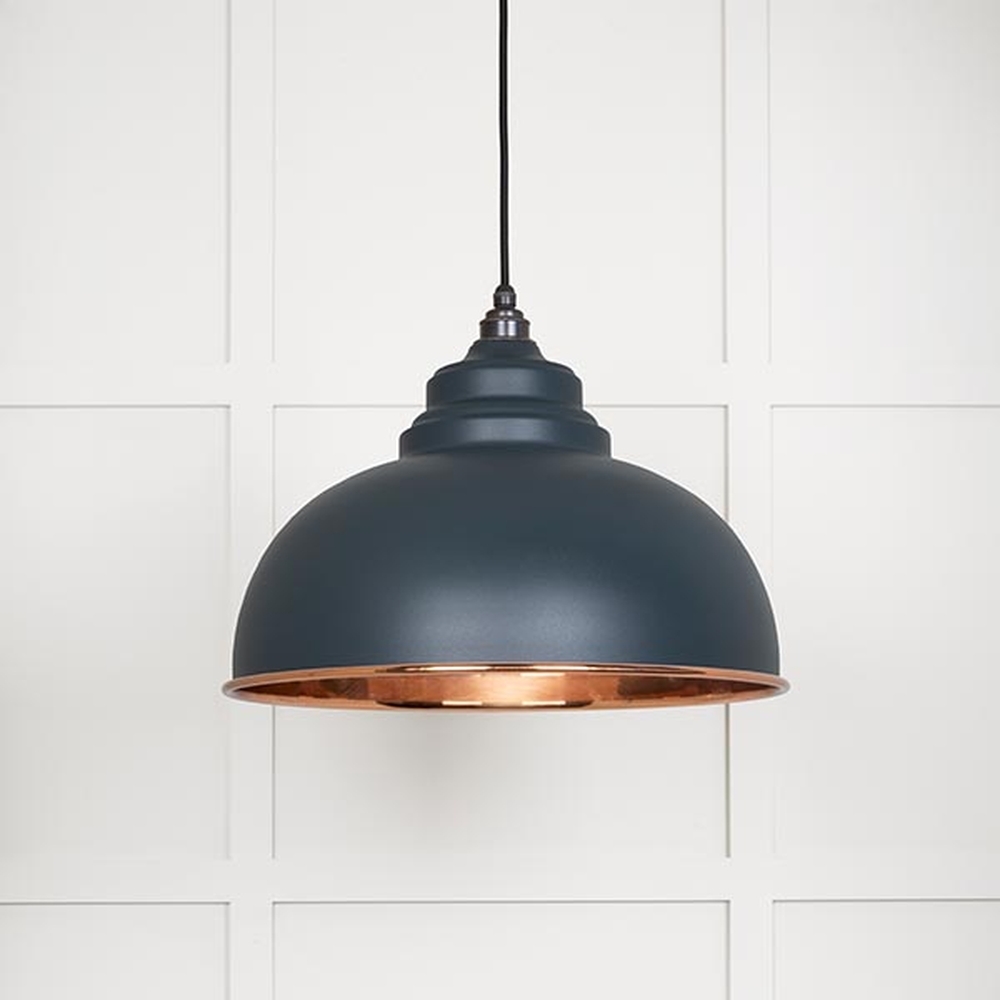 49501SSO • 400mm • Smooth Copper & Soot • From The Anvil Harborne Pendant