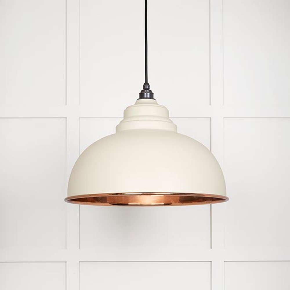 49501STE • 400mm • Smooth Copper & Teasel • From The Anvil Harborne Pendant