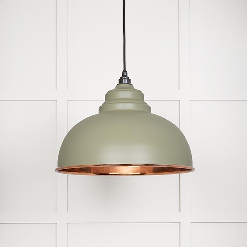 49501STU • 400mm • Smooth Copper & Tump • From The Anvil Harborne Pendant