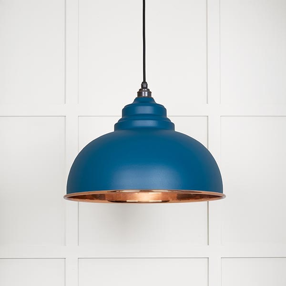 49501SU • 400mm • Smooth Copper & Upstream • From The Anvil Harborne Pendant