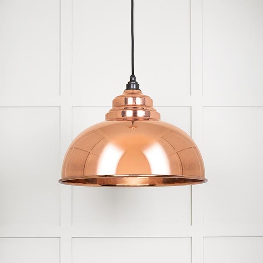 49501S • 400mm • Smooth Copper • From The Anvil Harborne Pendant