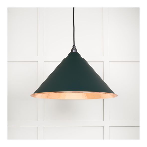 49503DI  510mm  Hammered Copper & Dingle   From The Anvil Hockley Pendant