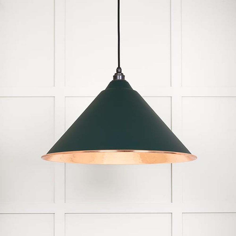 49503DI • 510mm • Hammered Copper & Dingle • From The Anvil Hockley Pendant