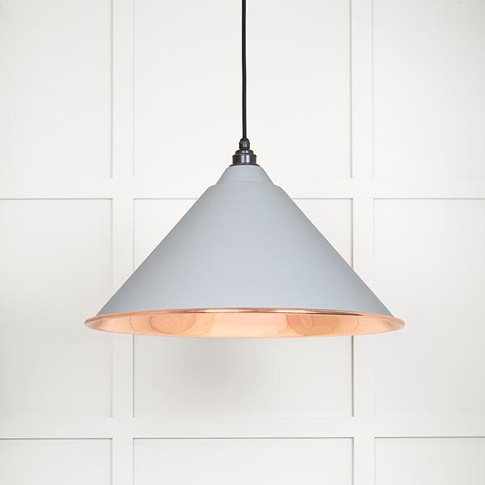 49503SBI • 510mm • Smooth Copper & Birch • From The Anvil Hockley Pendant