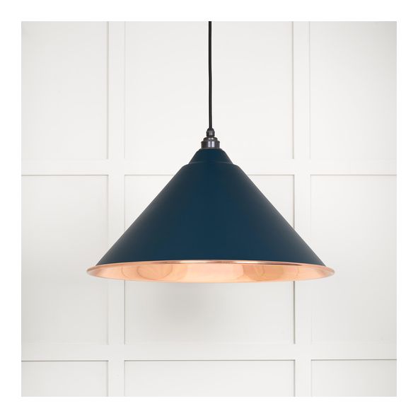 49503SDU  510mm  Smooth Copper & Dusk  From The Anvil Hockley Pendant