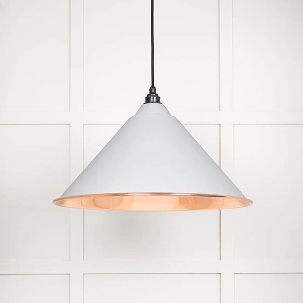 49503SF • 510mm • Smooth Copper & Flock • From The Anvil Hockley Pendant