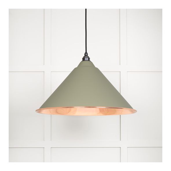 49503STU  510mm  Smooth Copper & Tump  From The Anvil Hockley Pendant
