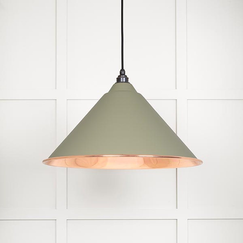 49503STU • 510mm • Smooth Copper & Tump • From The Anvil Hockley Pendant