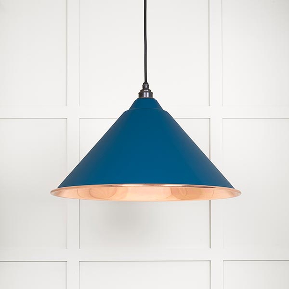 49503SU • 510mm • Smooth Copper & Upstream • From The Anvil Hockley Pendant