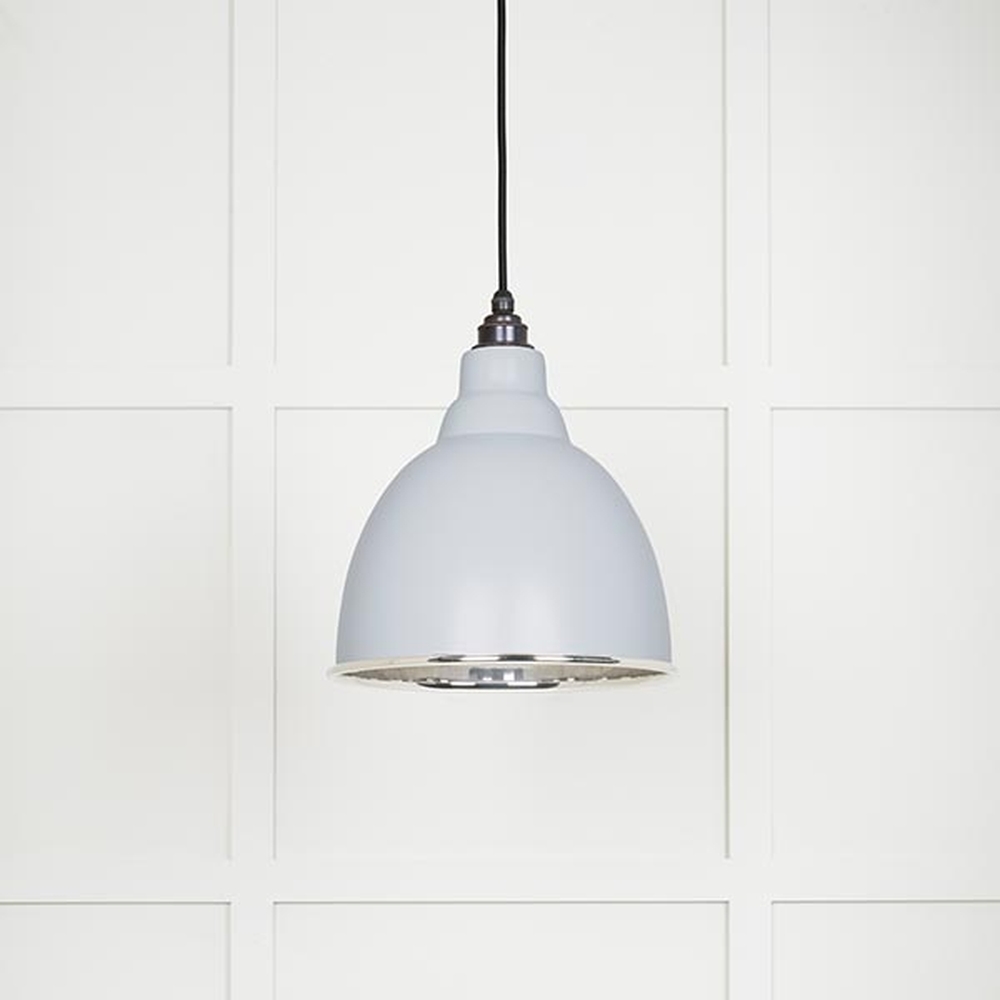 49504BI • 260mm • Smooth Nickel & Birch • From The Anvil Brindley Pendant