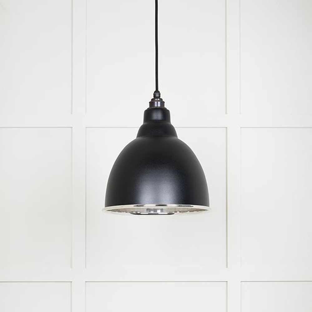 49504EB • 260mm • Smooth Nickel & Elan Black • From The Anvil Brindley Pendant