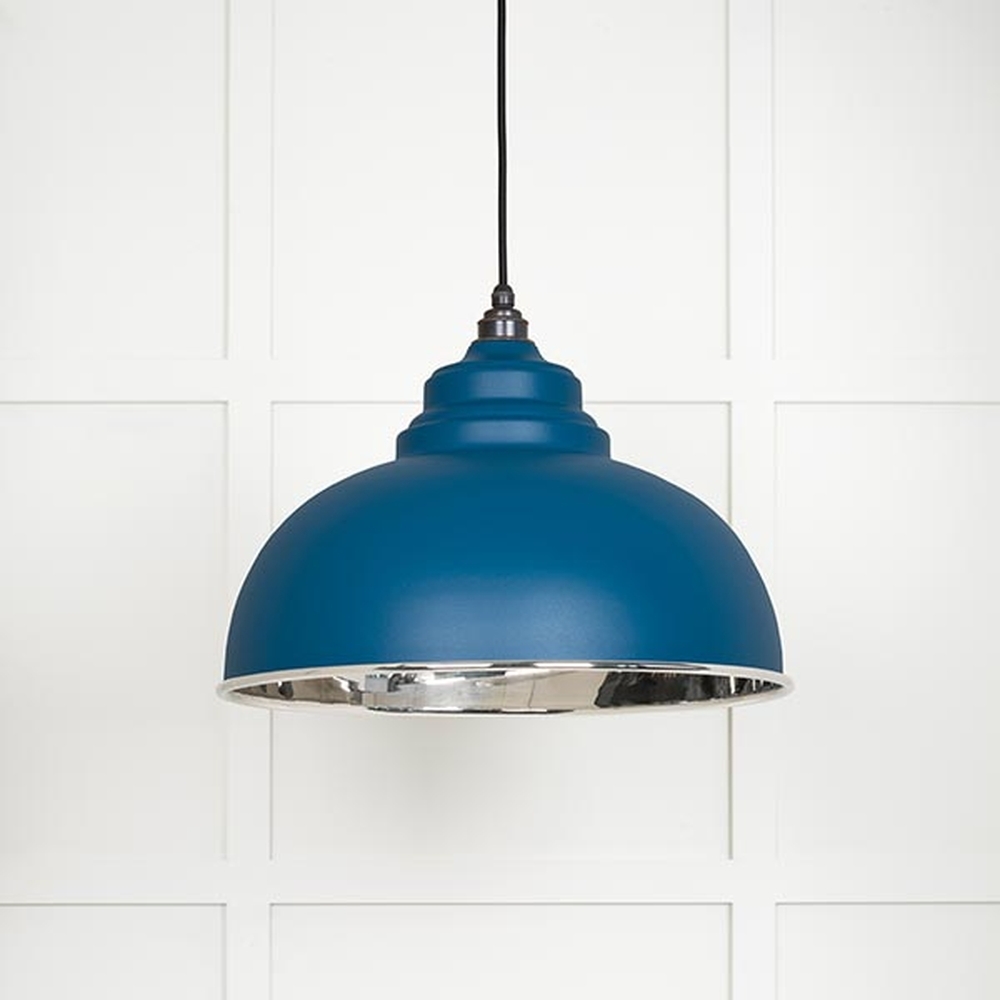 49505U • 400mm • Smooth Nickel & Upstream • From The Anvil Harborne Pendant