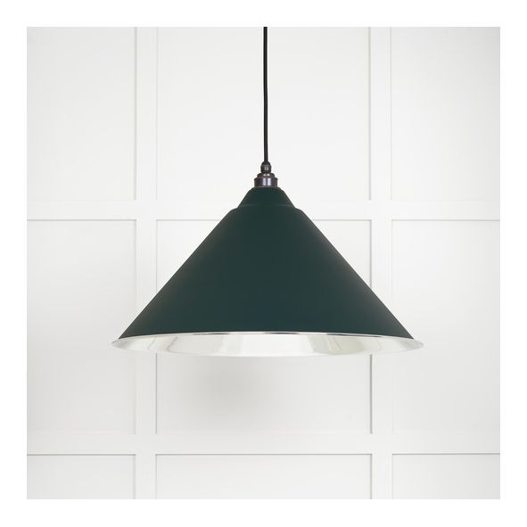 49506DI  510mm  Smooth Nickel & Dingle  From The Anvil Hockley Pendant