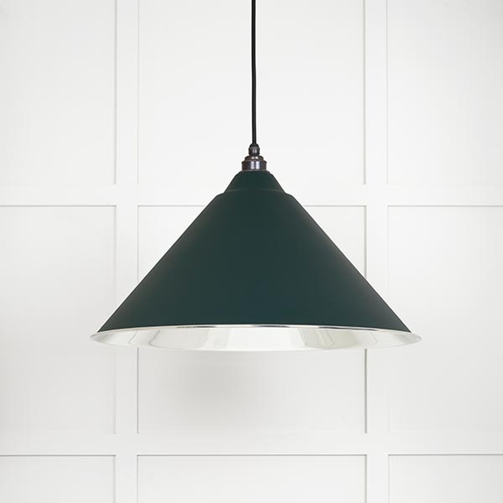 49506DI • 510mm • Smooth Nickel & Dingle • From The Anvil Hockley Pendant