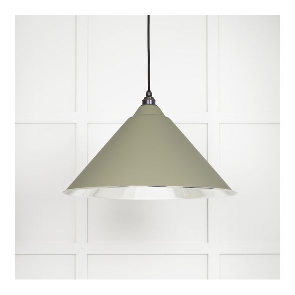 49506TU  510mm  Smooth Nickel & Tump  From The Anvil Hockley Pendant