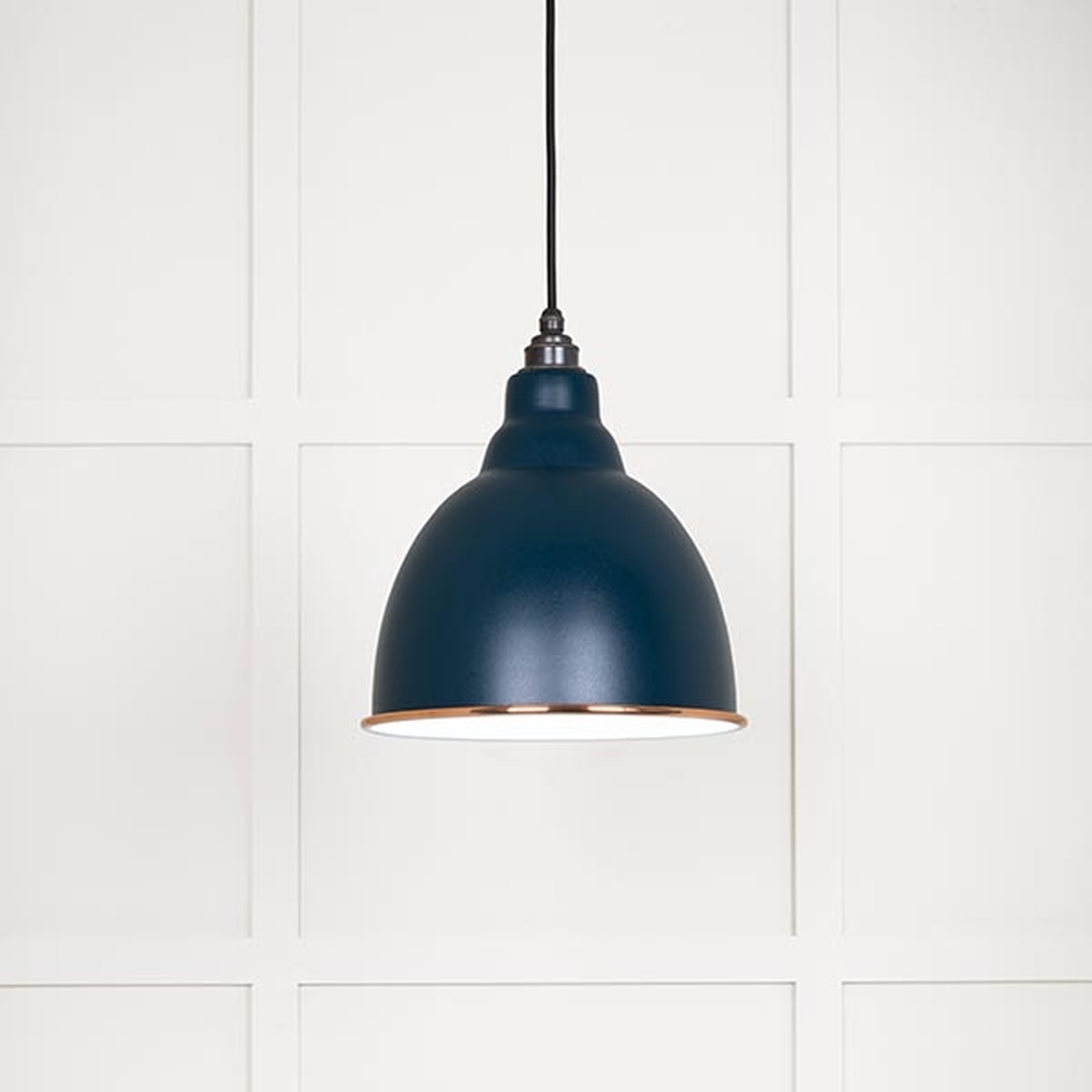 49507DU • 260mm • White Gloss & Dusk • From The Anvil Brindley Pendant