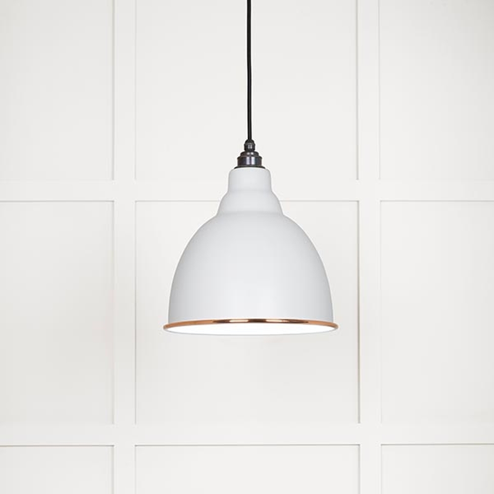 49507F • 260mm • White Gloss & Flock • From The Anvil Brindley Pendant