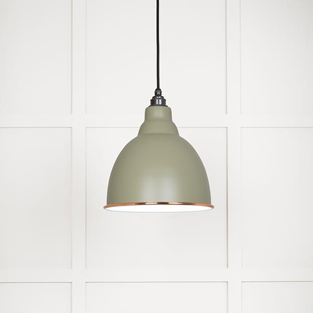 49507TU • 260mm • White Gloss & Tump • From The Anvil Brindley Pendant