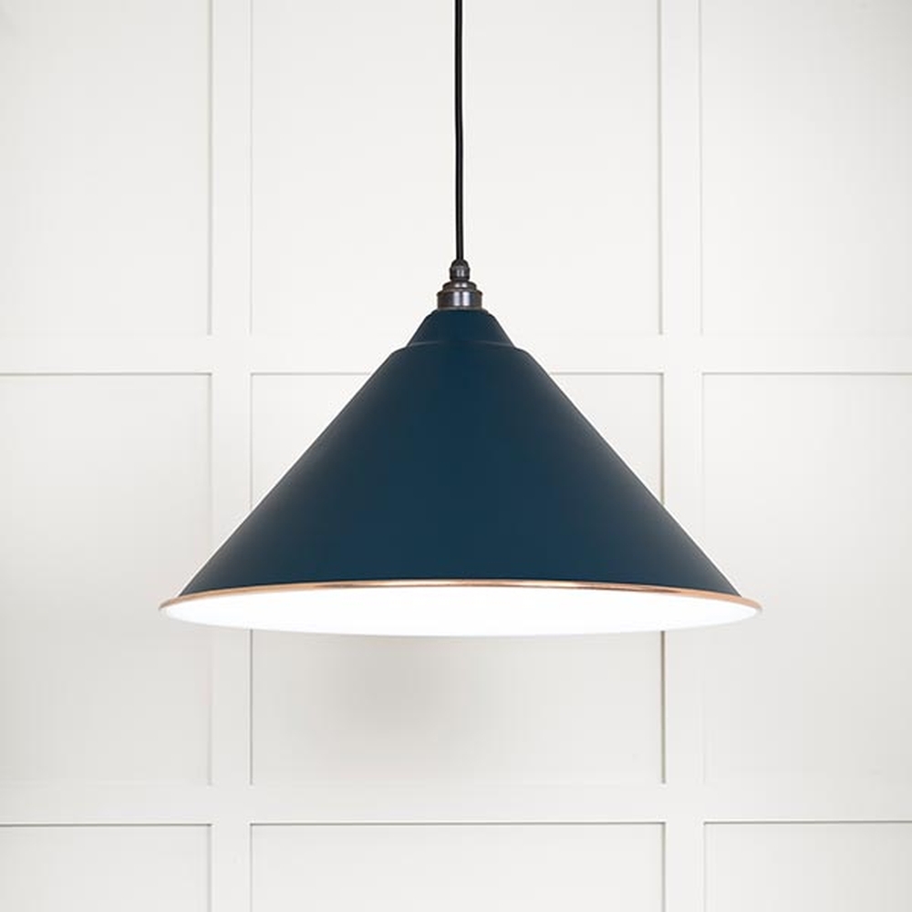 49510DU • 510mm • White Gloss & Dusk • From The Anvil Hockley Pendant