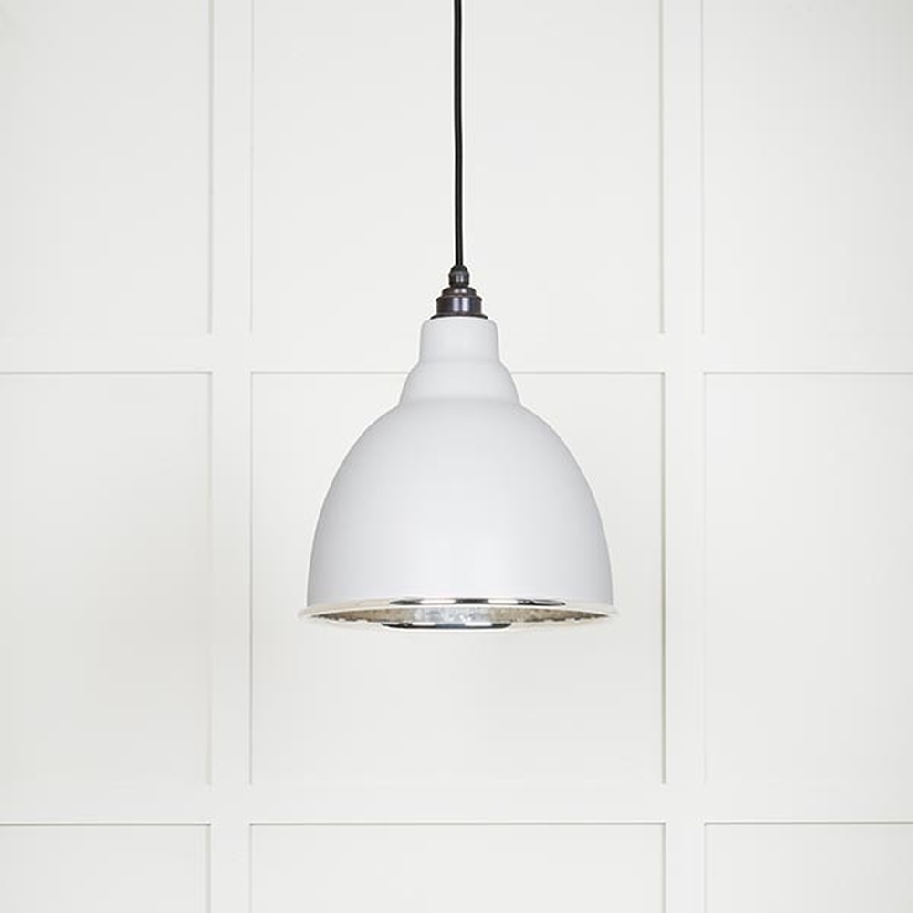 49511F • 260mm • Hammered Nickel & Flock • From The Anvil Brindley Pendant