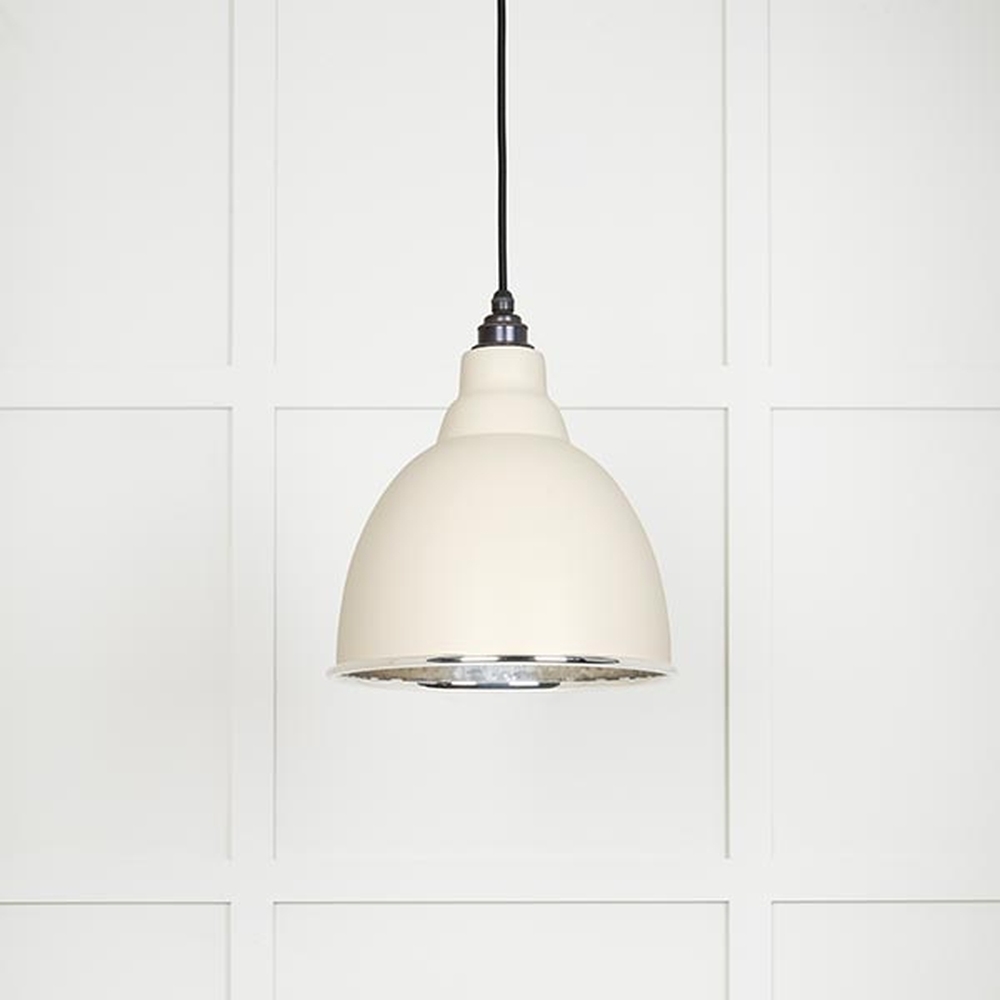 49511TE • 260mm • Hammered Nickel & Teasel • From The Anvil Brindley Pendant