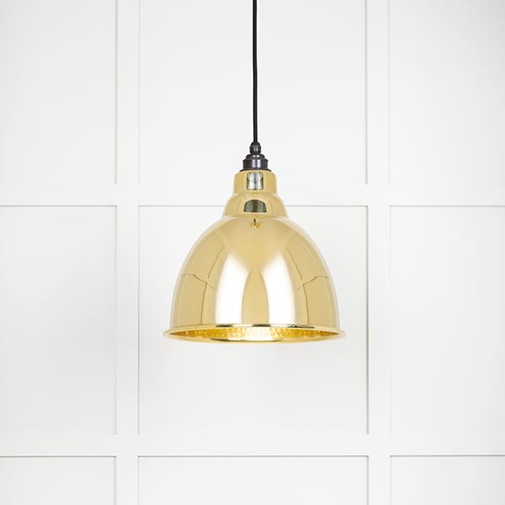 49517 • 260mm • Hammered Brass • From The Anvil Brindley Pendant