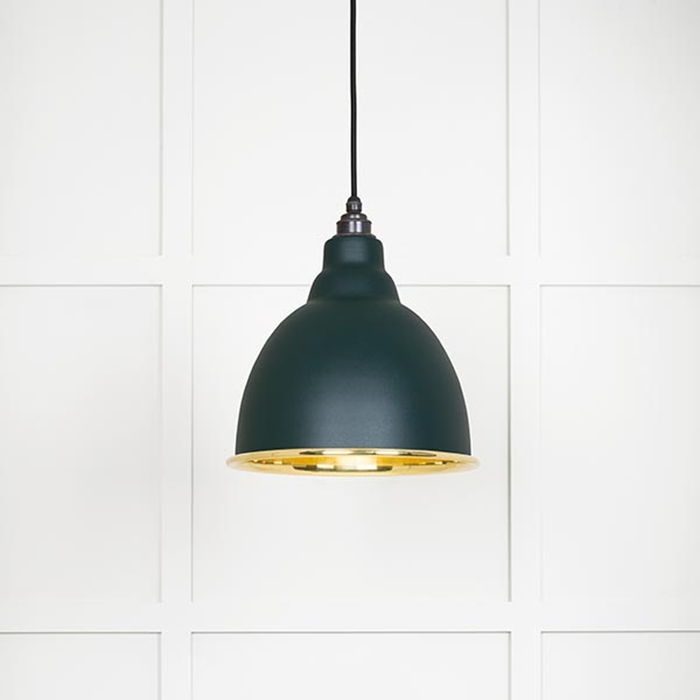 49518DI • 260mm • Smooth Brass & Dingle • From The Anvil Brindley Pendant