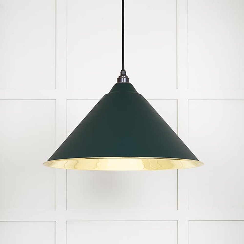 49524DI • 510mm • Smooth Brass & Dingle • From The Anvil Hockley Pendant