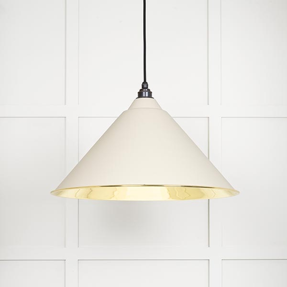 49524TE • 510mm • Smooth Brass & Teasel • From The Anvil Hockley Pendant